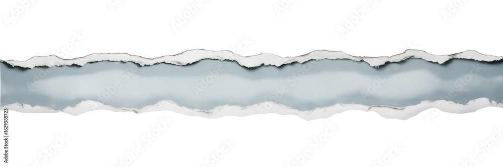 Obraz premium Torn paper edge with abstract texture isolated on transparent background