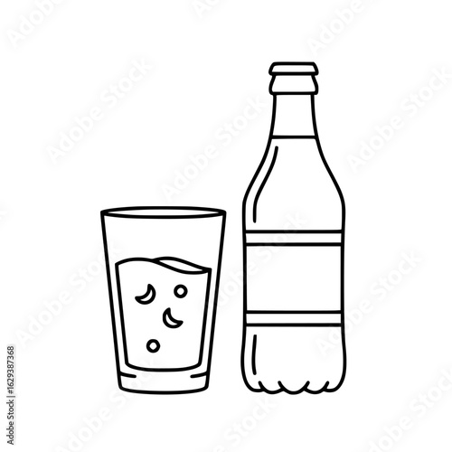 bottle and glass