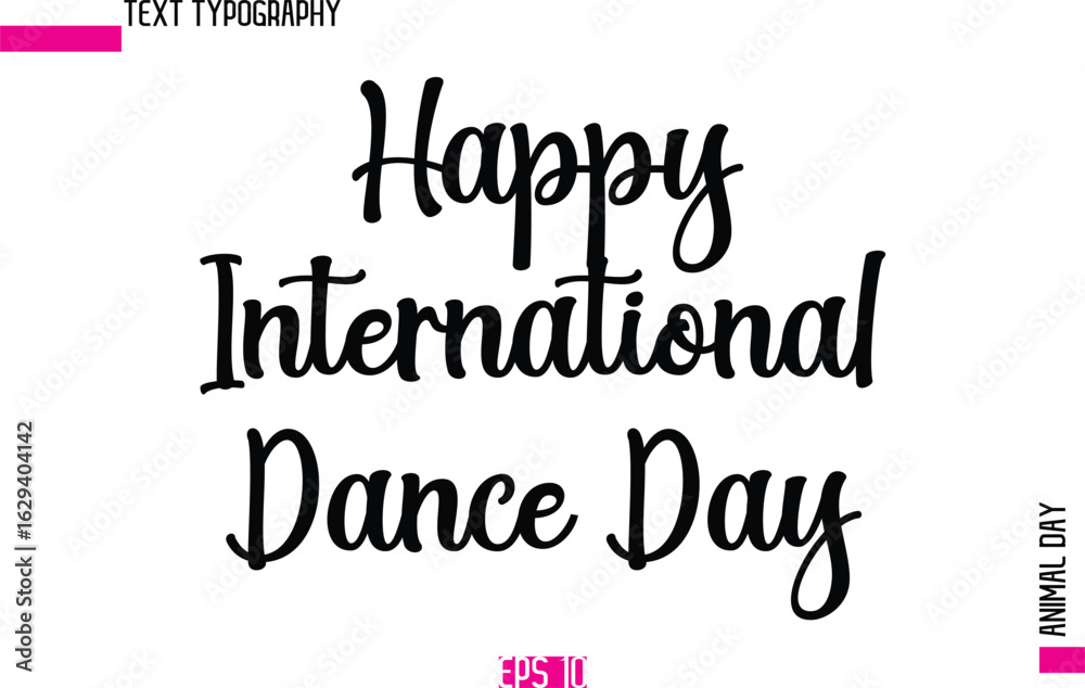 Fototapeta premium Happy International Dance Day.eps