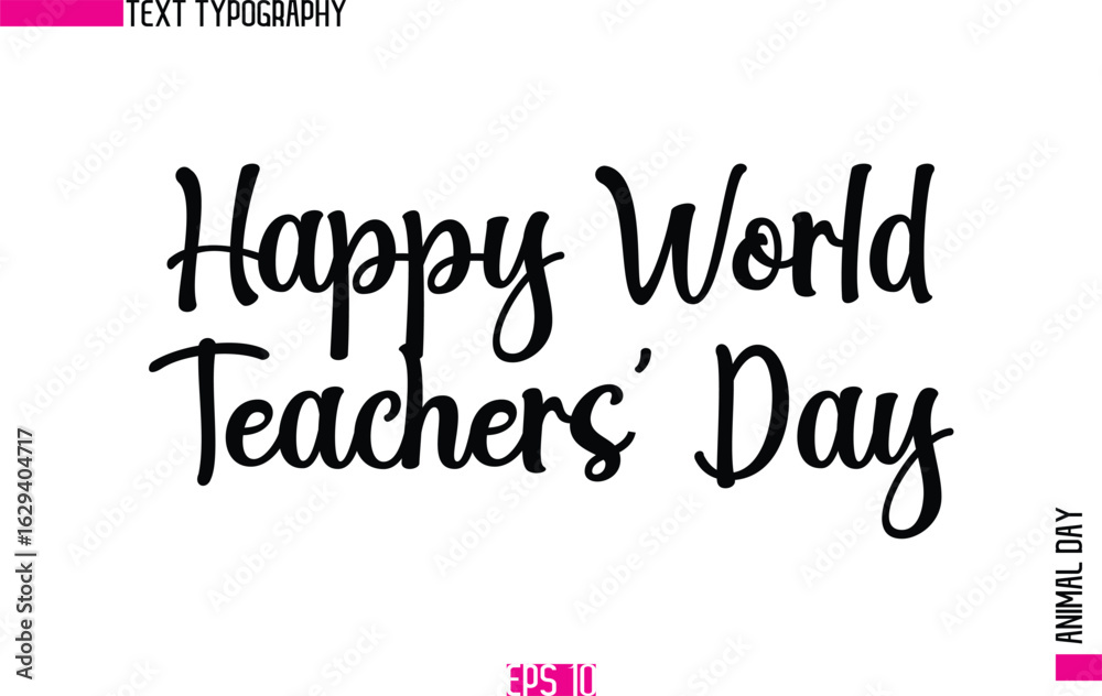 Fototapeta premium Happy World Teachers? Day.eps