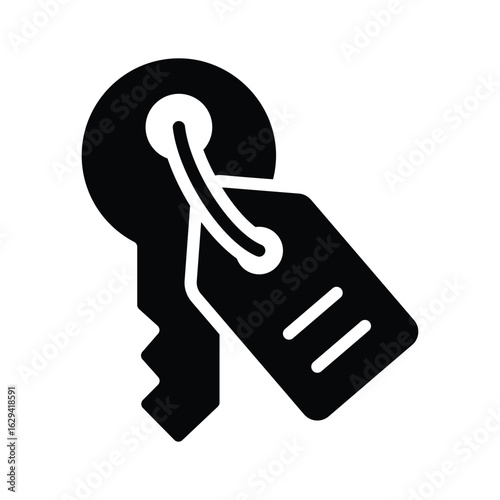 Have a look at this glyph  icon of home keychain