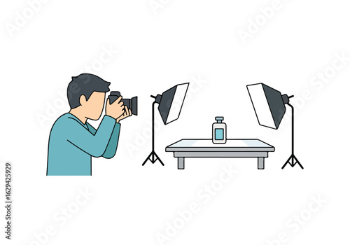 Product Photography Setup: Photographer, Lights, and Product