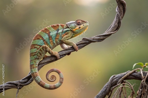 chameleon on a branch