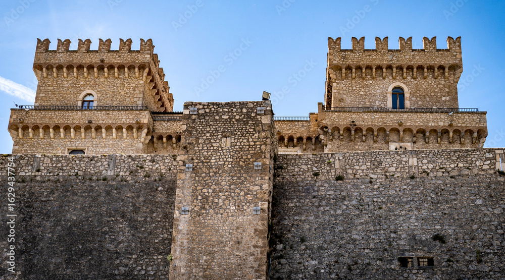 Obraz premium Majestic Historic Castle with Twin Towers