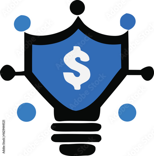 Secure financial innovation protected by technology and bright ideas for a prosperous future
