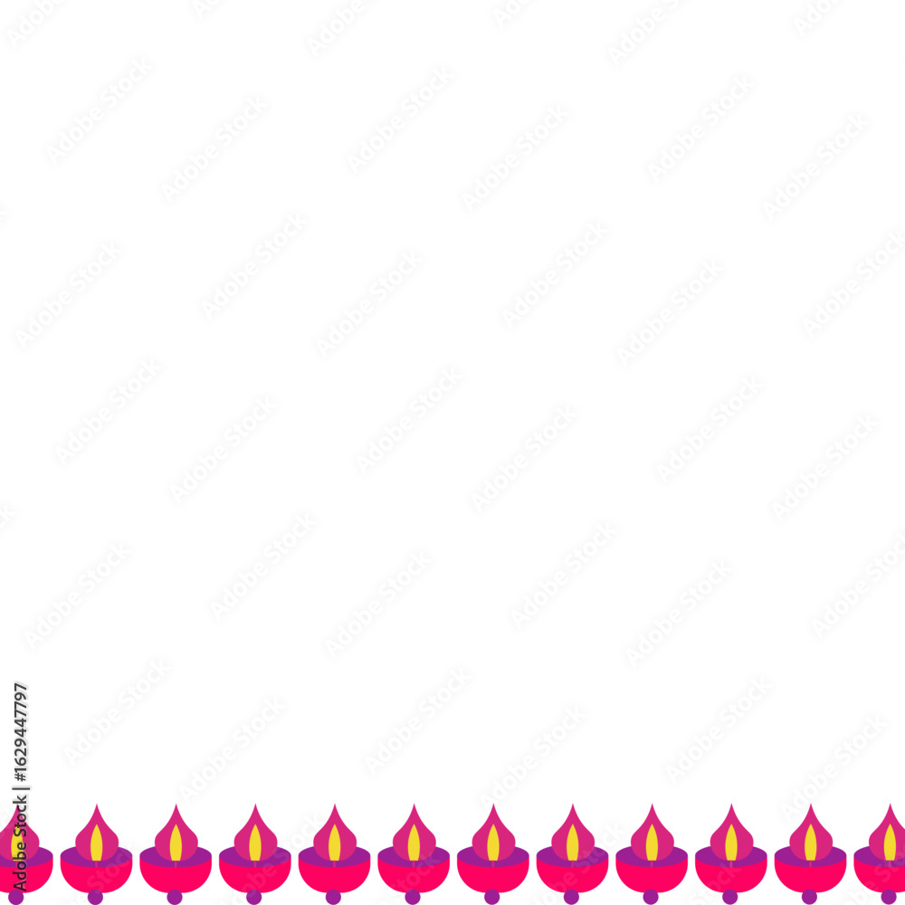 Obraz premium Decorative Diwali Border