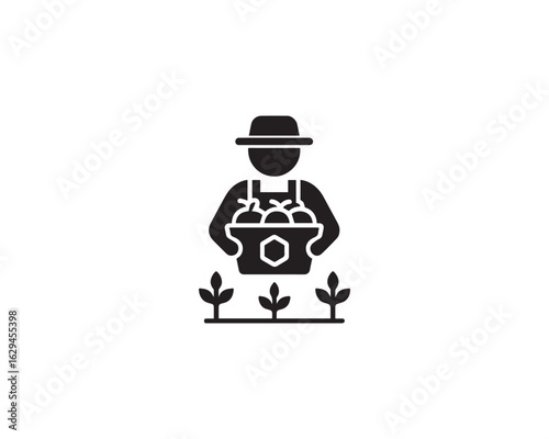Harvest icon vector design illustration.eps
