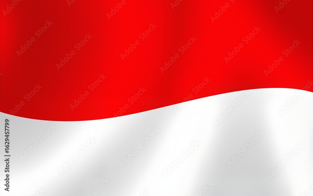Naklejka premium Indonesian Independence Day Theme Background. Indonesia Independence day with waving flag background design. gradient indonesia independence day horizontal banner template. High quality