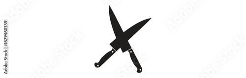 chef knife silhouette design vector illustration with transparent background