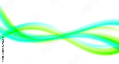 Flowing green Paint Stroke with Motion Effect