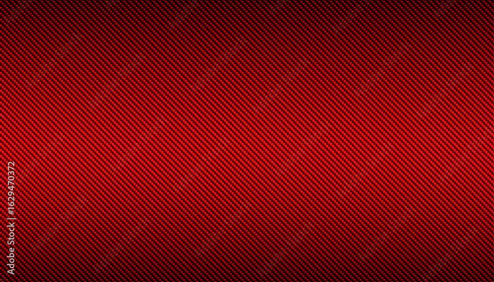 Red carbon fiber texture, vector graphic