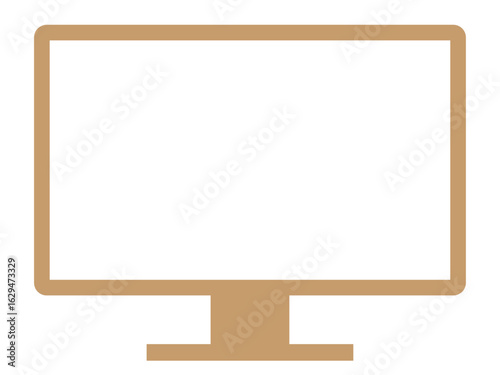 パソコンの画面（モニター）のアイコン