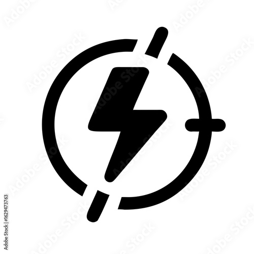 Bolt Lightning Energy Icon Design