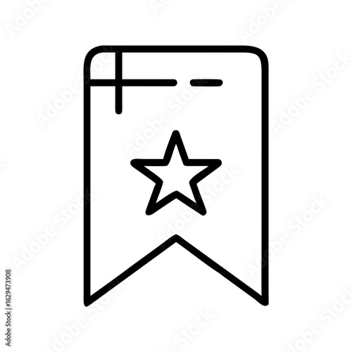 Bookmark Outline Save Icon Design