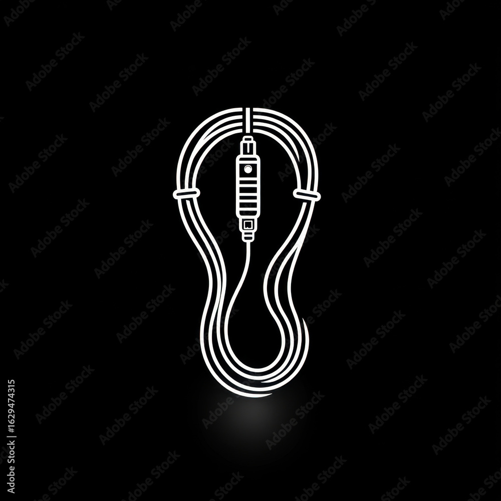 Obraz premium White light bulb on black background.