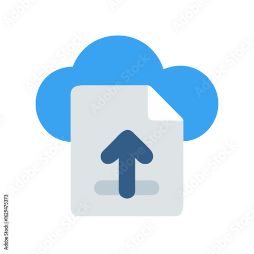 Cloud Upload File Storage Icon Design