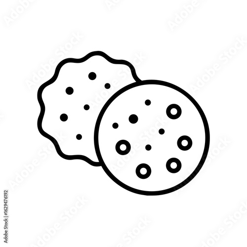 Cookie Sweet Snack Icon Design