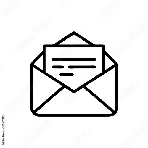 Envelope Open Mail Icon Design
