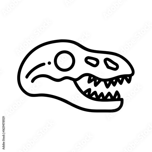Fossil Ancient Imprint Icon Design