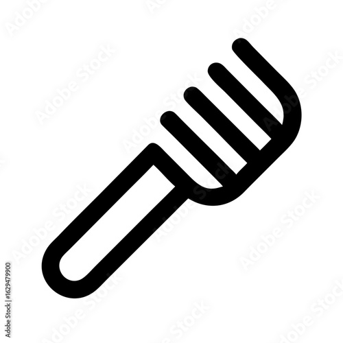 Hairbrush Grooming Tool Icon Design