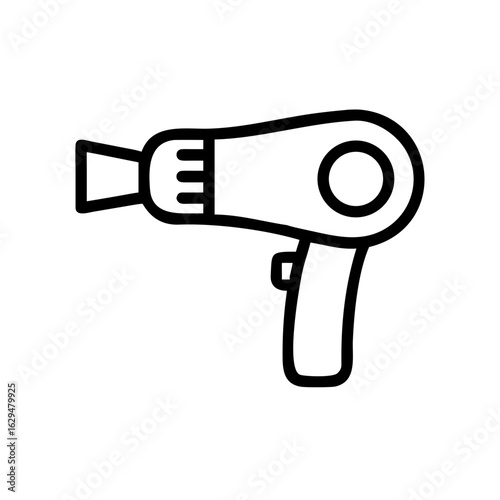Hairdryer Electric Blow Dryer Icon Design