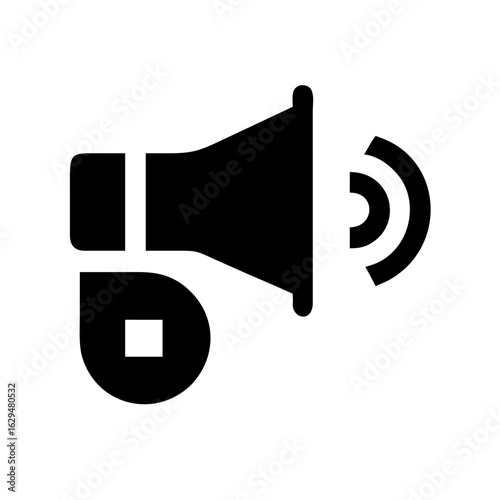 Horn Sound Alert Device Icon Design