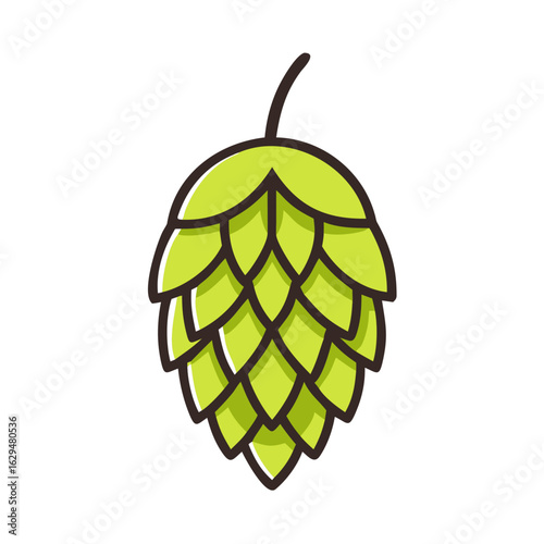 Hop Plant Cone Beer Icon Design