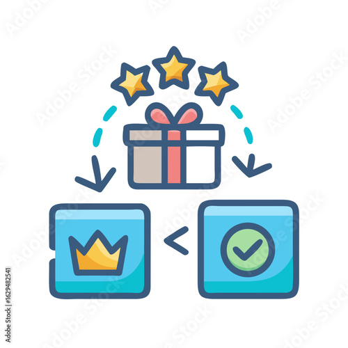 Loyalty Reward Program Icon Design