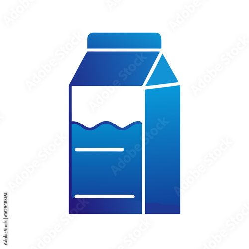 Milk Carton Dairy Drink Icon Design