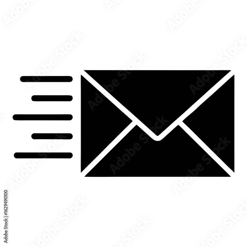 Send email icon vector illustration concept of message delivery and communication design element