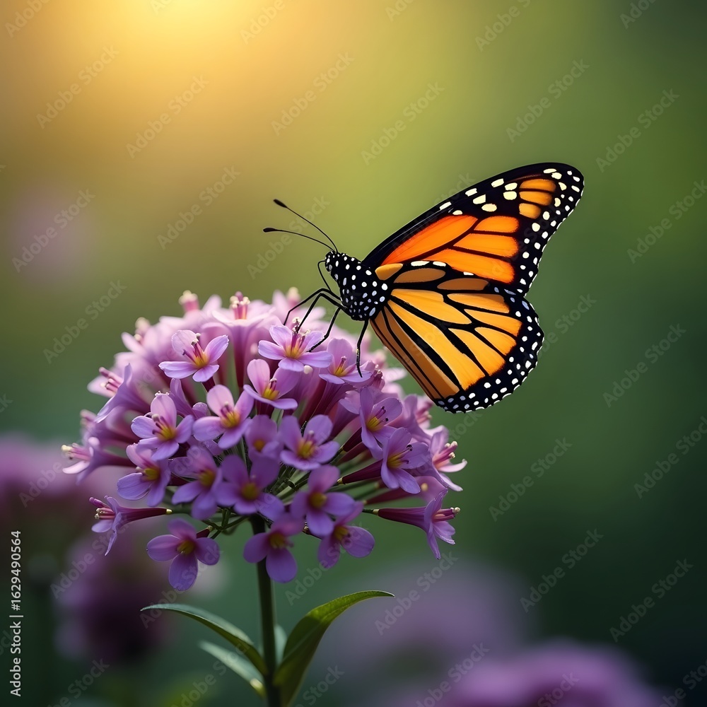 Obraz premium Monarch's Delicate Perch