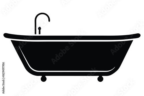 bathtub vector icon