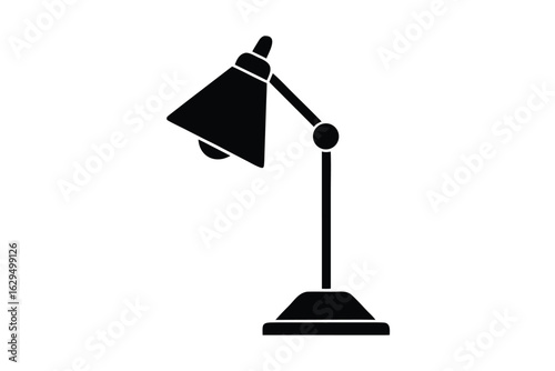 bedside lamp vector icon