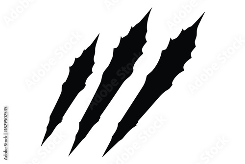 claw scratch marks vector icon