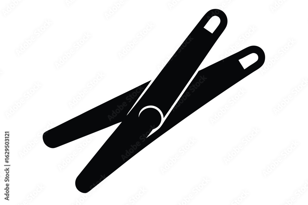 Obraz premium cloth peg vector icon