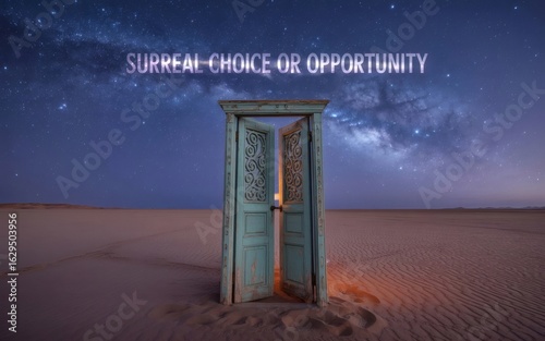 Surreal Doorway Choice in the Cosmic Desert