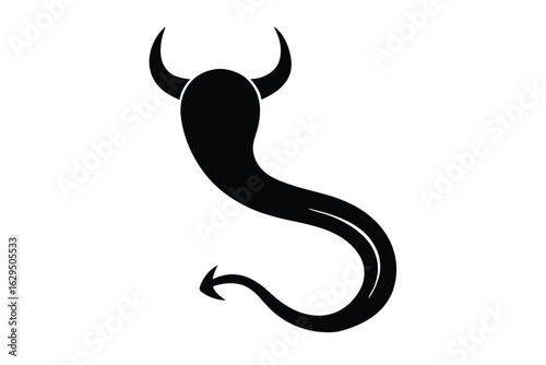 devil tail vector icon