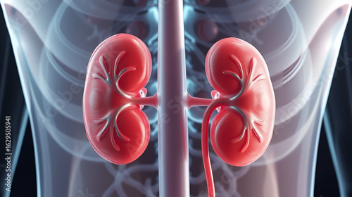 Kidney disease, renal failure, organ damage. Health decline. Kidneys fail under severe stress. Nephron loss decreases urine output. Dialysis necessity impacts daily life.