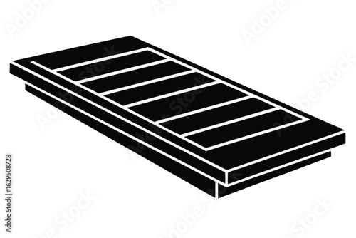 folding mattress vector icon