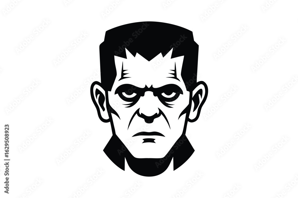 frankenstein face vector icon frankenstein face vector icon