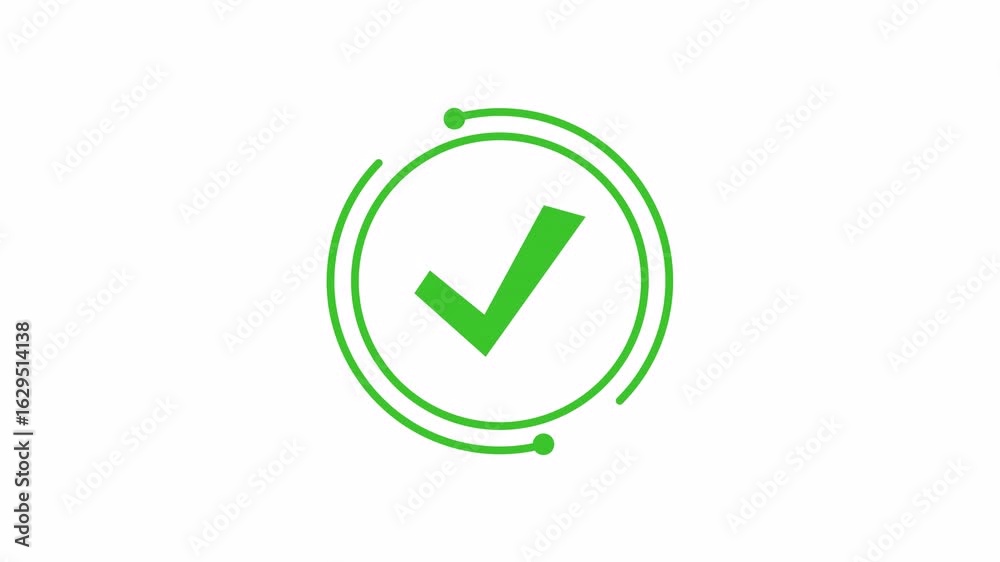 Animated Green Tick Mark in Green Circle on Transparent Background | Verified, Approved, Success Icon | 4K Alpha Channel Motion Graphic Animated Green Tick Mark in Green Circle on Transparent Background | Verified, Approved, Success Icon | 4K Alpha Channel Motion Graphic