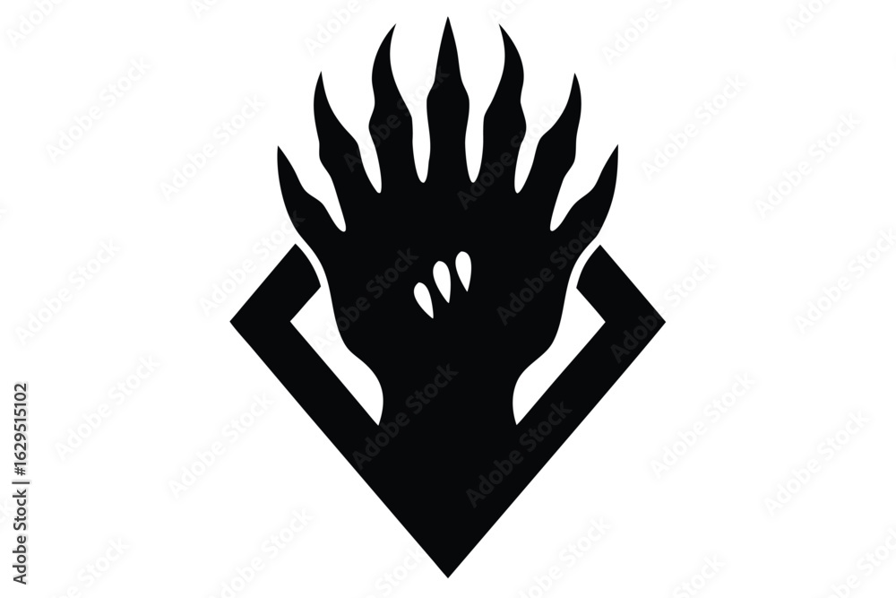 Obraz premium monster hand vector icon