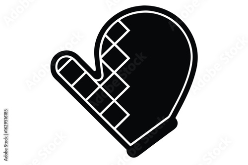 oven glove vector icon