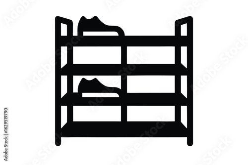 shoe rack vector icon