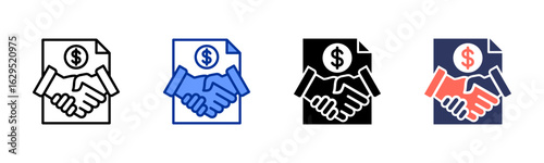 Acquisitions icon sheet multiple style collection