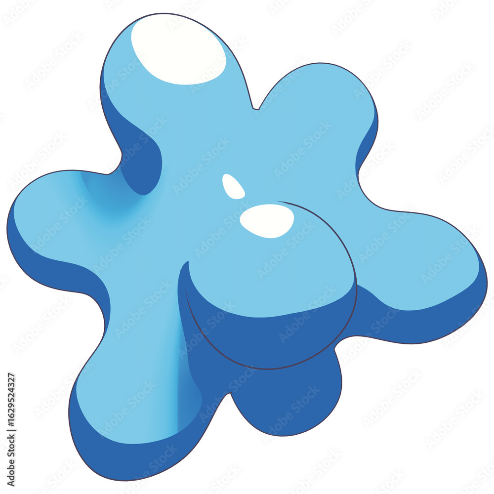 Obraz premium Abstract y2k object