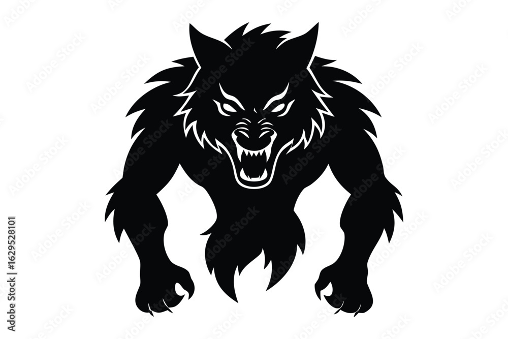 Obraz premium werewolf vector icon
