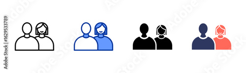 Young icon sheet multiple style collection