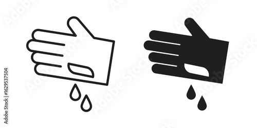 Wound icon. simple, flat, black, outline.