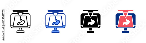 Bioprinting icon sheet multiple style collection